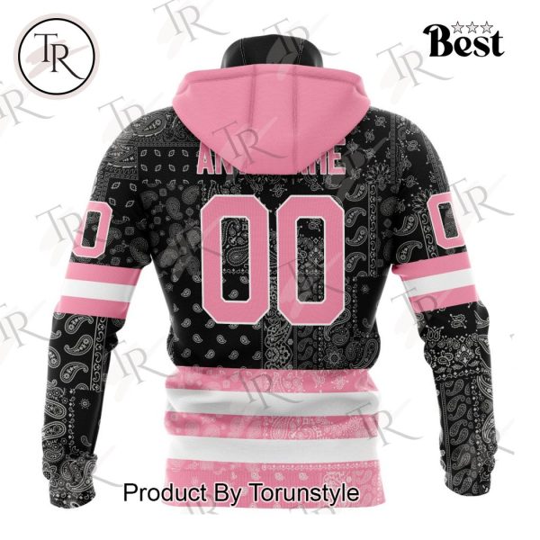 NHL Chicago Blackhawks Special Pink Paisley Design Hoodie