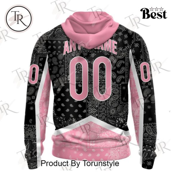 NHL Colorado Avalanche Special Pink Paisley Design Hoodie