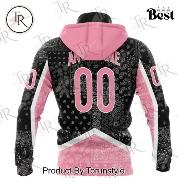 NHL Colorado Avalanche Special Pink Paisley Design Hoodie