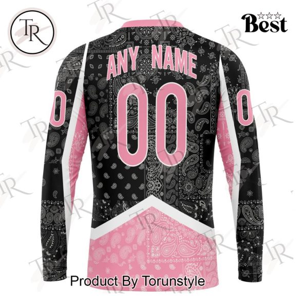 NHL Colorado Avalanche Special Pink Paisley Design Hoodie