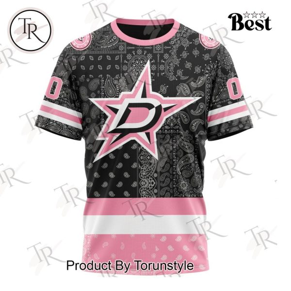 NHL Dallas Stars Special Pink Paisley Design Hoodie