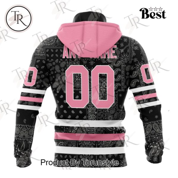 NHL Edmonton Oilers Special Pink Paisley Design Hoodie