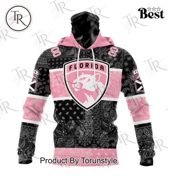 NHL Florida Panthers Special Pink Paisley Design Hoodie