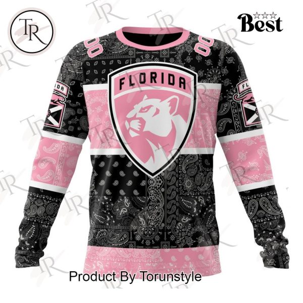 NHL Florida Panthers Special Pink Paisley Design Hoodie