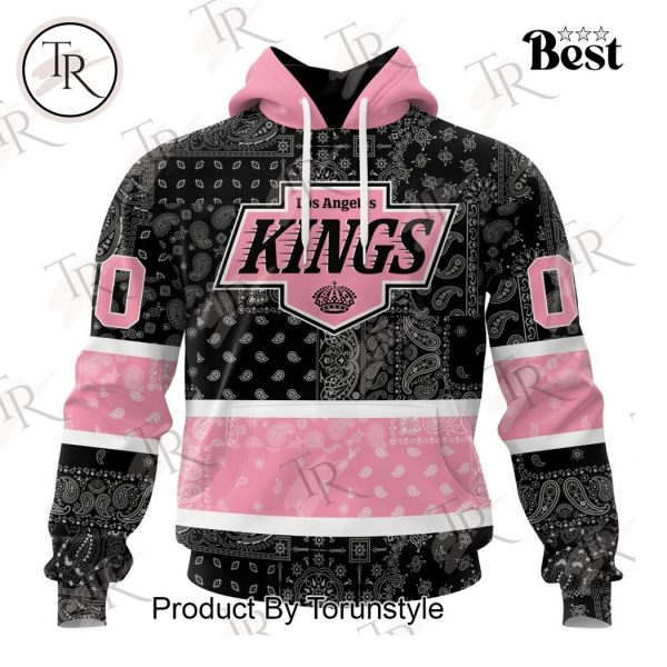 NHL Los Angeles Kings Special Pink Paisley Design Hoodie