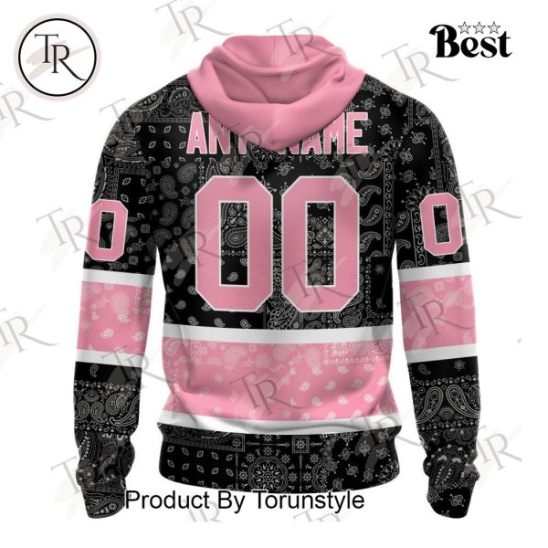 NHL Los Angeles Kings Special Pink Paisley Design Hoodie