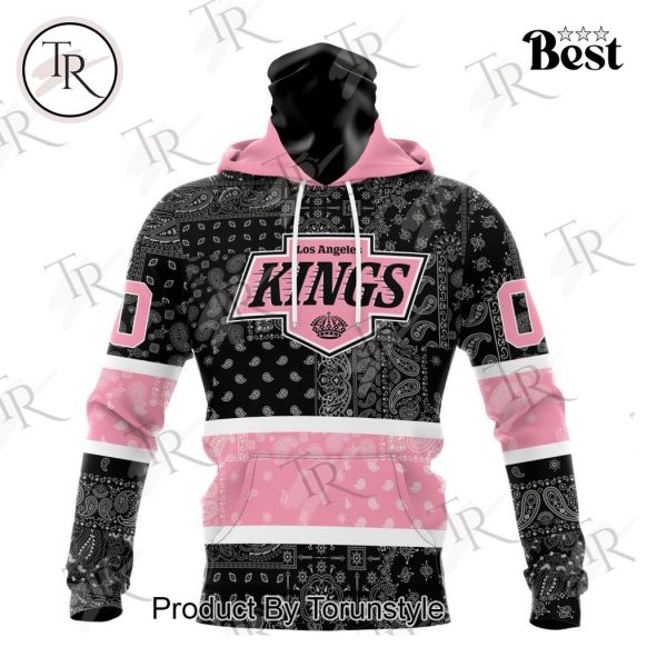 NHL Los Angeles Kings Special Pink Paisley Design Hoodie