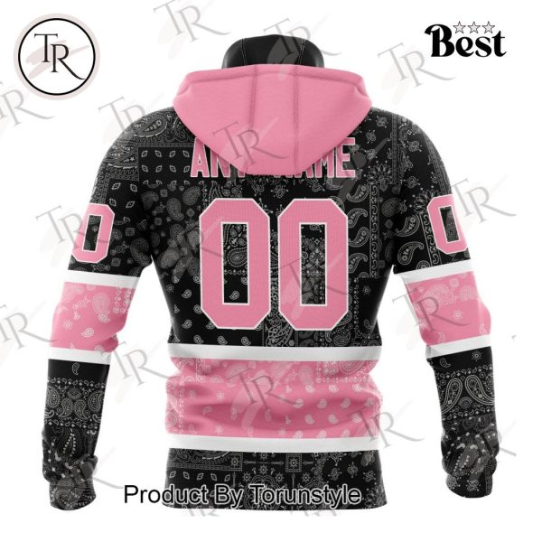 NHL Los Angeles Kings Special Pink Paisley Design Hoodie