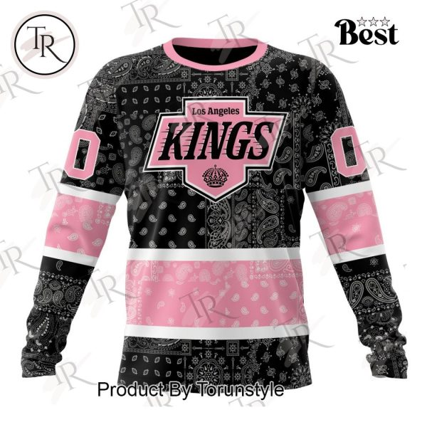 NHL Los Angeles Kings Special Pink Paisley Design Hoodie