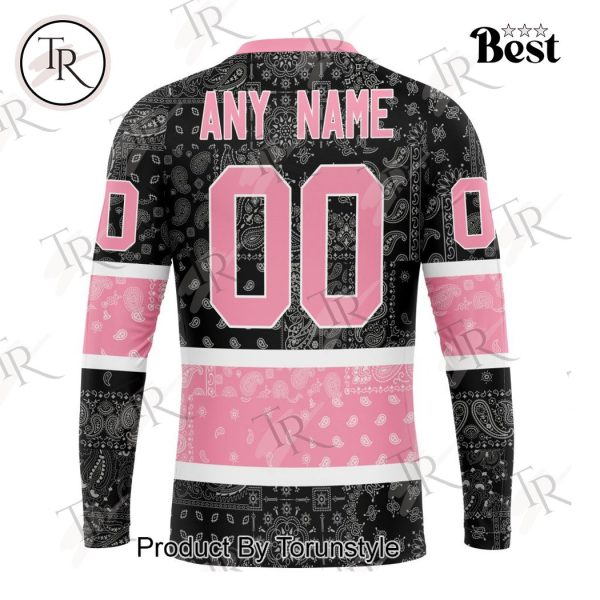 NHL Los Angeles Kings Special Pink Paisley Design Hoodie