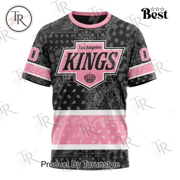 NHL Los Angeles Kings Special Pink Paisley Design Hoodie