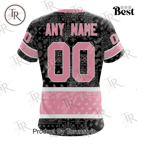 NHL Los Angeles Kings Special Pink Paisley Design Hoodie