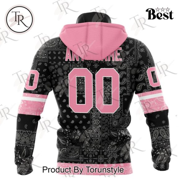 NHL Minnesota Wild Special Pink Paisley Design Hoodie