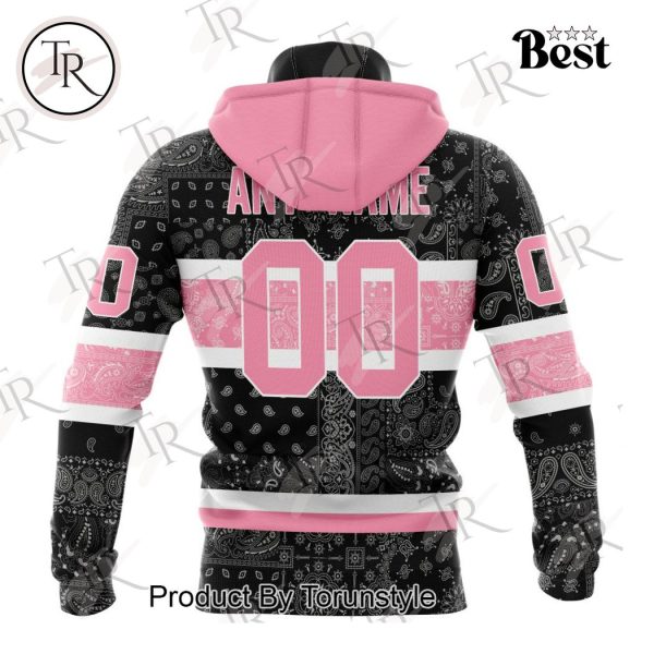 NHL Montreal Canadiens Special Pink Paisley Design Hoodie