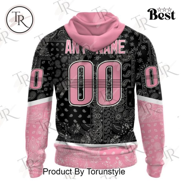 NHL Nashville Predators Special Pink Paisley Design Hoodie