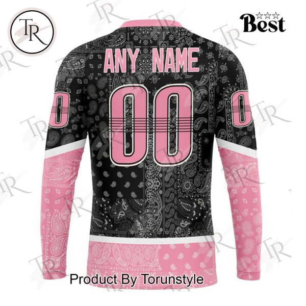 NHL Nashville Predators Special Pink Paisley Design Hoodie