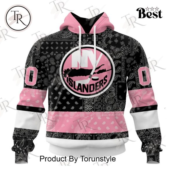 NHL New York Islanders Special Pink Paisley Design Hoodie