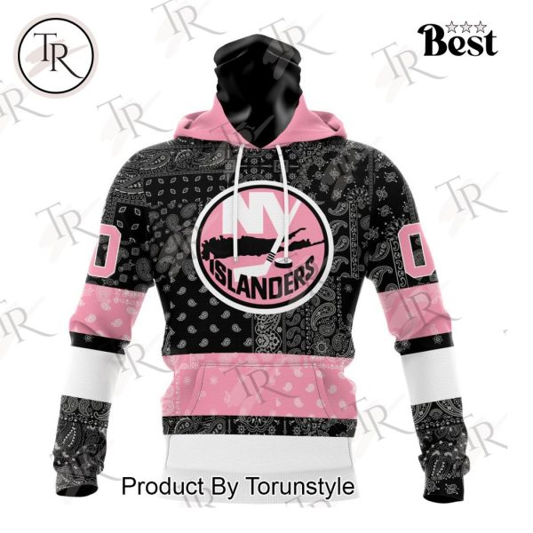 NHL New York Islanders Special Pink Paisley Design Hoodie