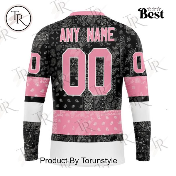 NHL New York Islanders Special Pink Paisley Design Hoodie