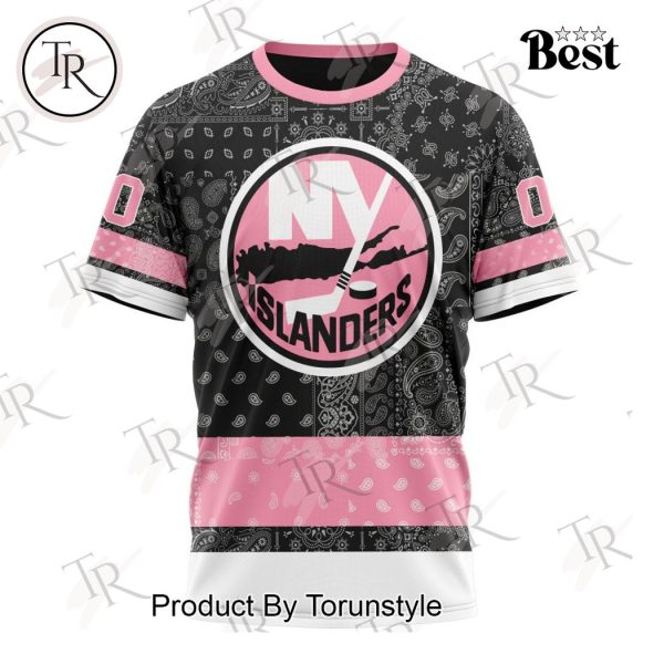 NHL New York Islanders Special Pink Paisley Design Hoodie