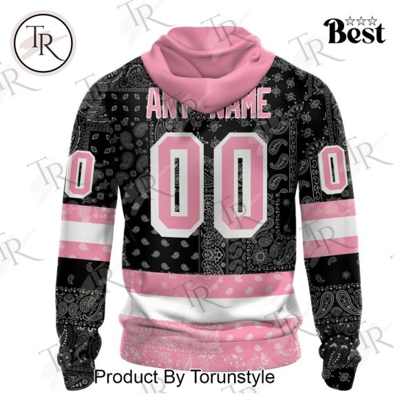 NHL New York Rangers Special Pink Paisley Design Hoodie