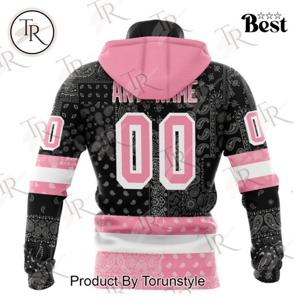 NHL New York Rangers Special Pink Paisley Design Hoodie