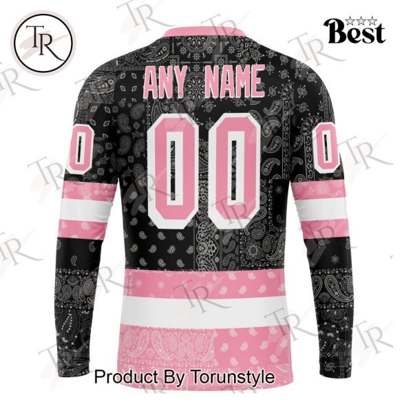 NHL New York Rangers Special Pink Paisley Design Hoodie