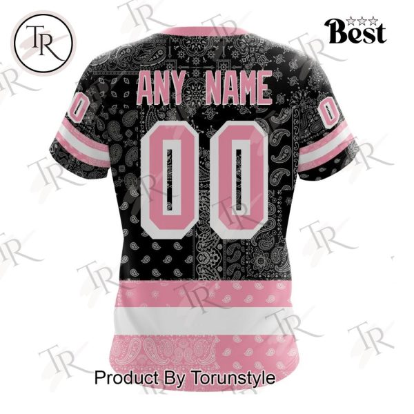 NHL New York Rangers Special Pink Paisley Design Hoodie