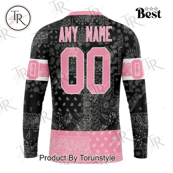 NHL Ottawa Senators Special Pink Paisley Design Hoodie