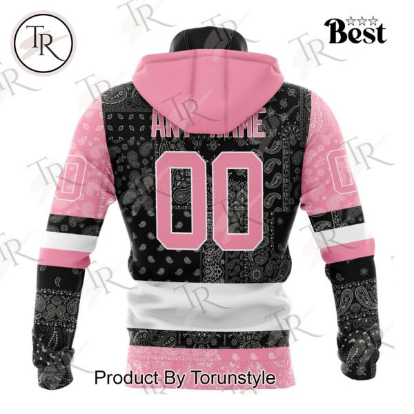 NHL Pittsburgh Penguins Special Pink Paisley Design Hoodie