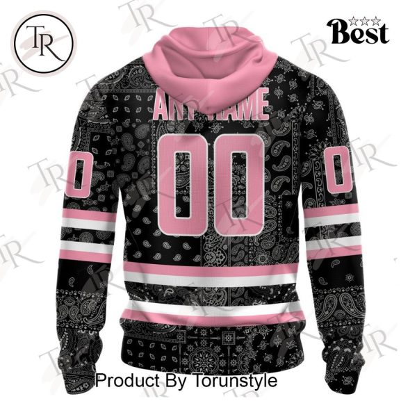 NHL San Jose Sharks Special Pink Paisley Design Hoodie