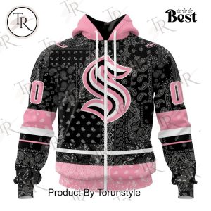 NHL Seattle Kraken Special Pink Paisley Design Hoodie