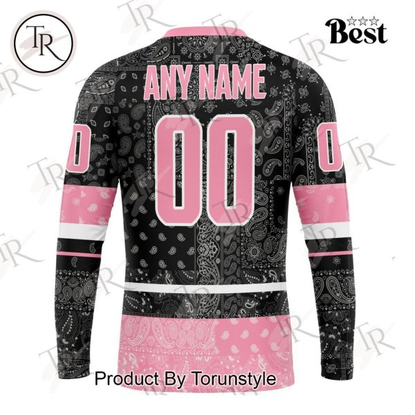 NHL Seattle Kraken Special Pink Paisley Design Hoodie