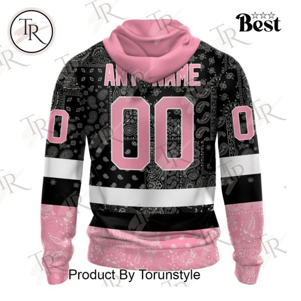 NHL St. Louis Blues Special Pink Paisley Design Hoodie