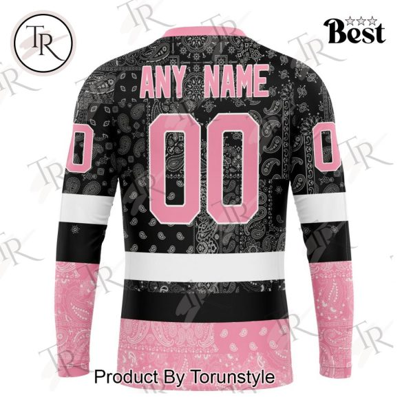 NHL St. Louis Blues Special Pink Paisley Design Hoodie