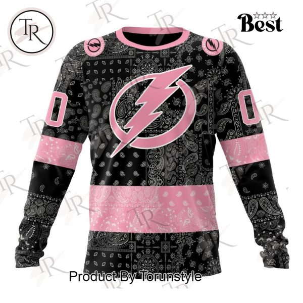 NHL Tampa Bay Lightning Special Pink Paisley Design Hoodie