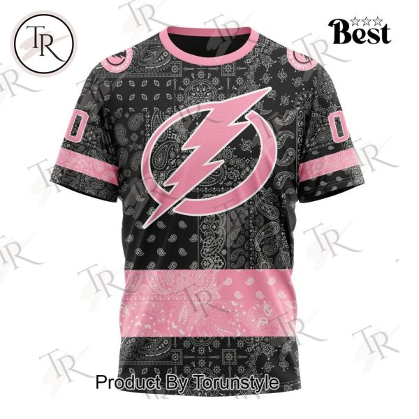 NHL Tampa Bay Lightning Special Pink Paisley Design Hoodie