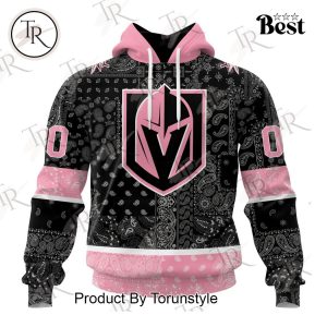 NHL Vegas Golden Knights Special Pink Paisley Design Hoodie