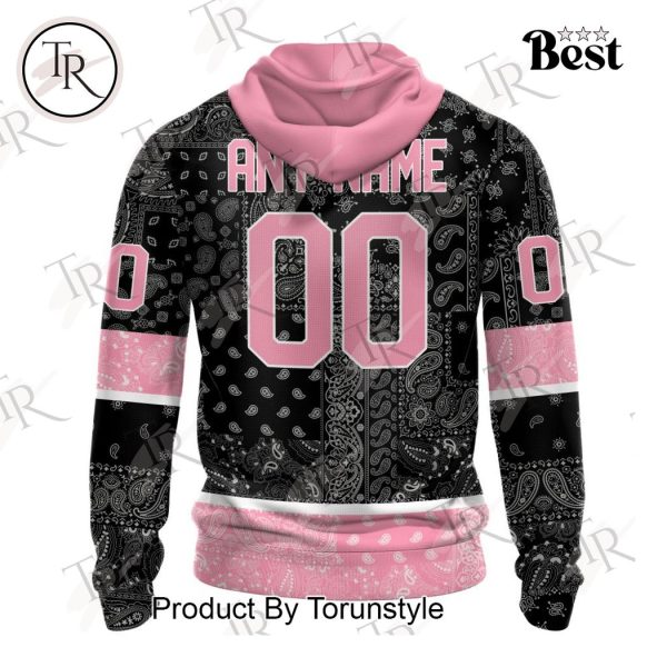 NHL Vegas Golden Knights Special Pink Paisley Design Hoodie