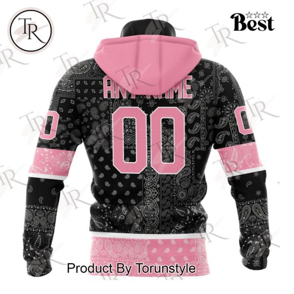 NHL Vegas Golden Knights Special Pink Paisley Design Hoodie