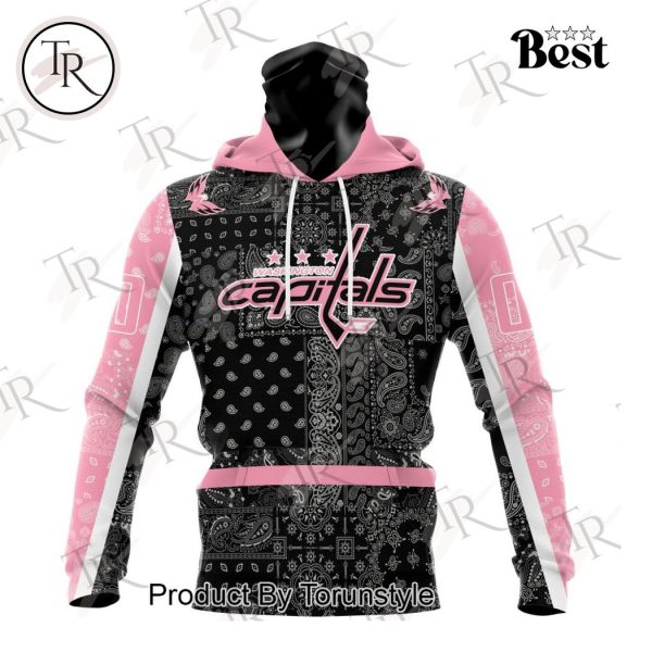 NHL Washington Capitals Special Pink Paisley Design Hoodie