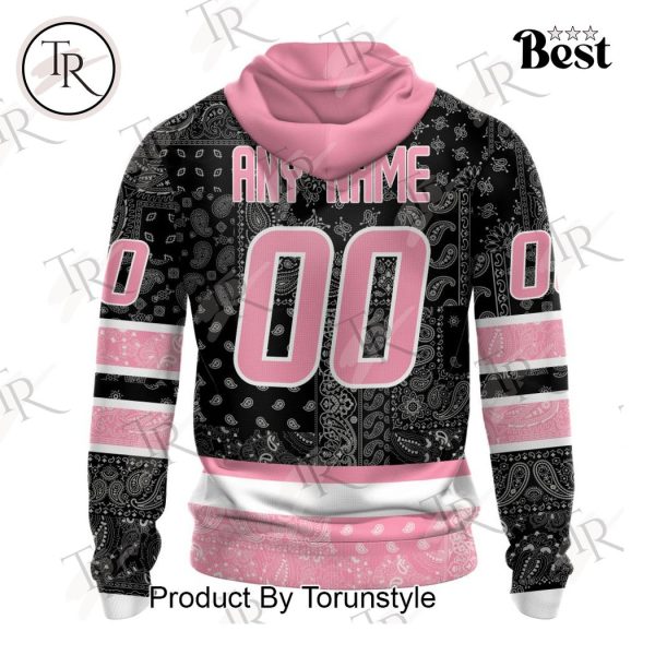 NHL Winnipeg Jets Special Pink Paisley Design Hoodie