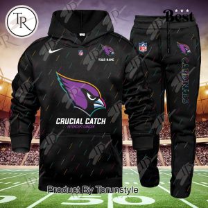 Arizona Cardinals 2024 NFL Crucial Catch Hoodie Set – Custom Name