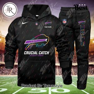 Buffalo Bills 2024 NFL Crucial Catch Hoodie Set – Custom Name