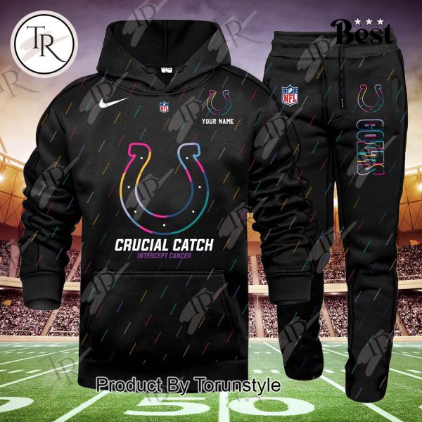 Indianapolis Colts 2024 NFL Crucial Catch Hoodie Set – Custom Name