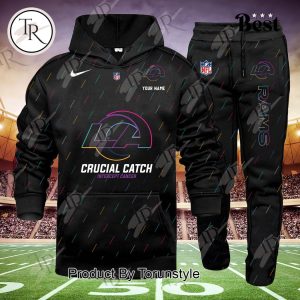 Los Angeles Rams 2024 NFL Crucial Catch Hoodie Set – Custom Name