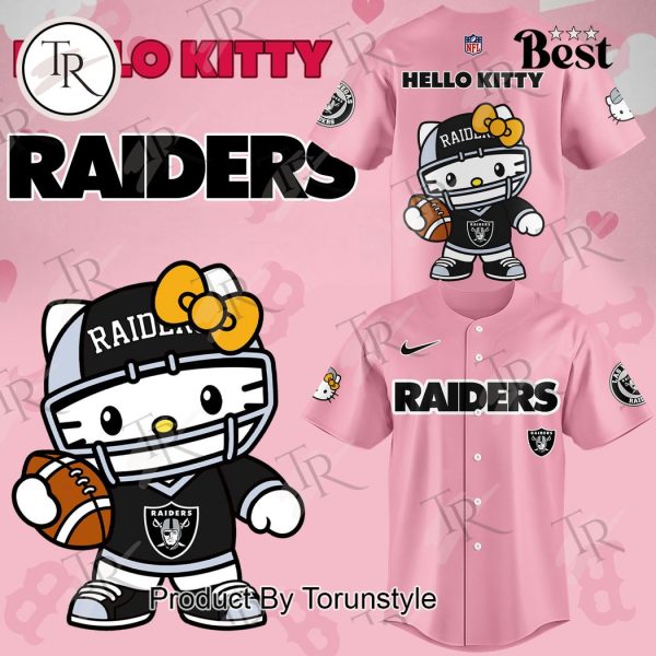 Las Vegas Raiders Hello Kitty Jersey 2024 – Pink