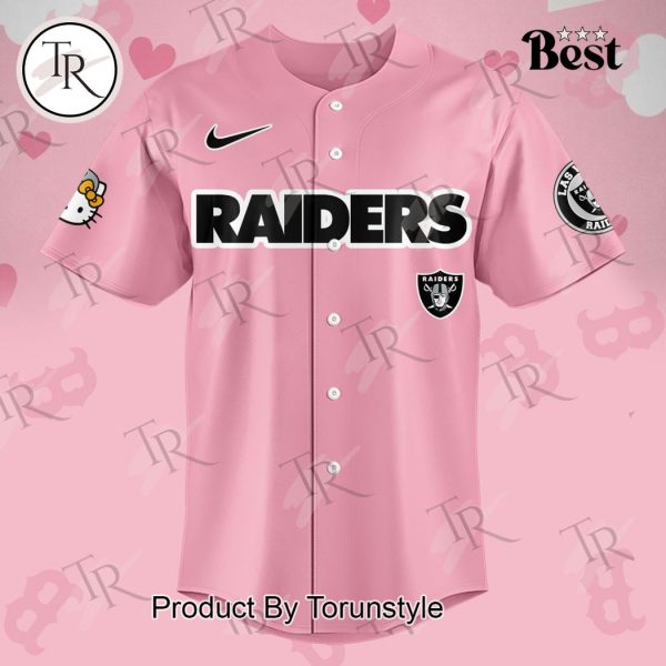 Las Vegas Raiders Hello Kitty Jersey 2024 – Pink