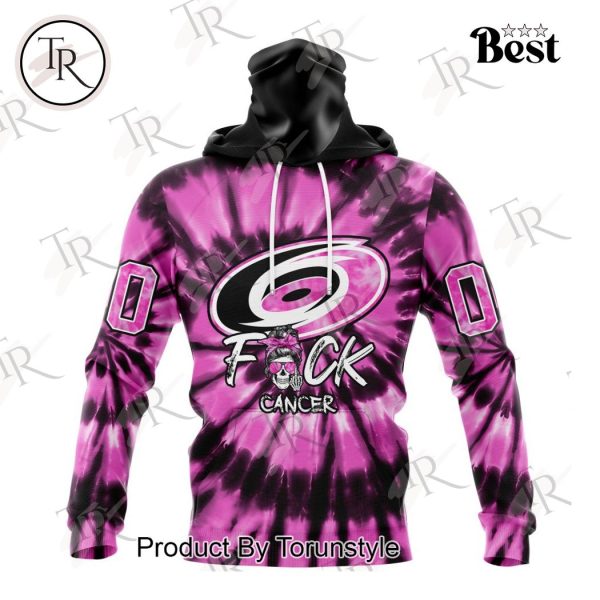 NHL Carolina Hurricanes Special Pink F!ck Cancer Design Hoodie