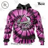 NHL Columbus Blue Jackets Special Pink F!ck Cancer Design Hoodie